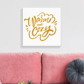 Warm en Cozy Canvas Afdruk (Insitu (Woonkamer))