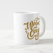 Warm en Cozy Extra Grote Beker (Voorkant rechts)