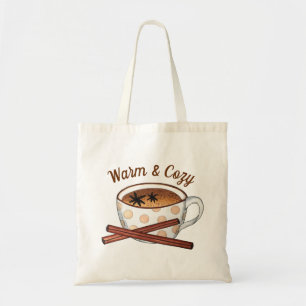 Warm en Cozy Indian Spiced Chai Tea Latte Cup Tote Bag