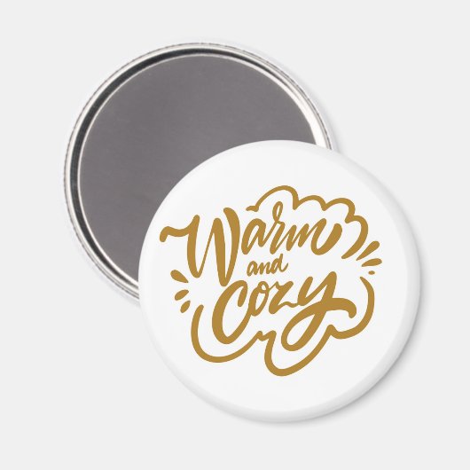 Warm en Cozy Magneet (Voorkant / Achterkant)