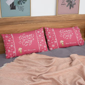 Warm en Cozy Mr. en Mrs Matching met kerstrood Kussensloop