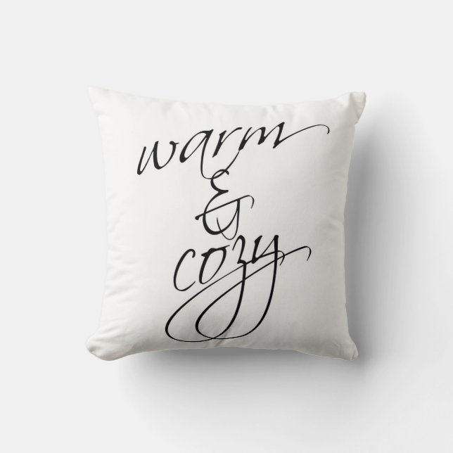 Warm- en Cozy-Sierkussen Kussen (Voorkant)