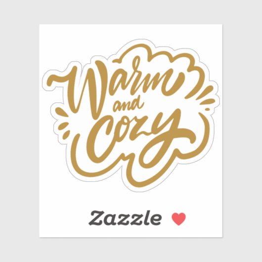 Warm en Cozy Sticker (Vel)