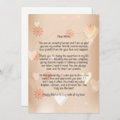 Warm en fuzzy Moederdag brief Feestdagenkaart (Voorkant / Achterkant)