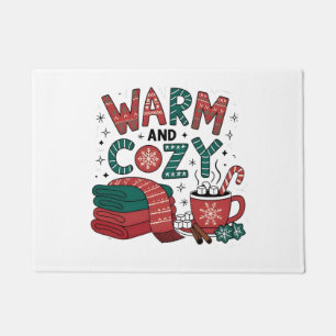 Warm En Gezellig Kerstmis Heet Cacao Xmas Deurmat