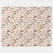 Warm en grillig Boho Rainbow Relaxed Living Fleece Deken (Voorkant (Horizontaal))