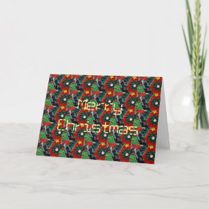 Warm en Prachtig Kerst Quilt Kaart