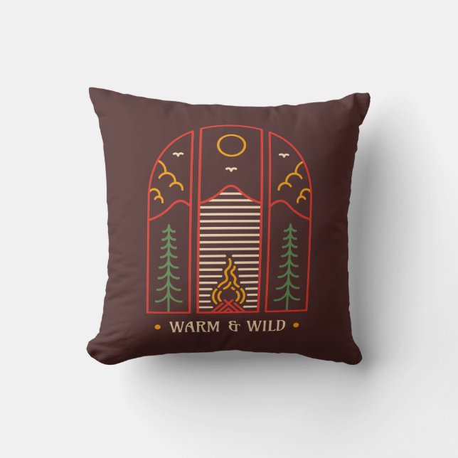 Warm en Wild Kussen (Voorkant)