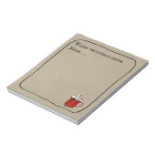 Warm Fancy warme chocoladegedachten Notitieblok (Gedraaid)