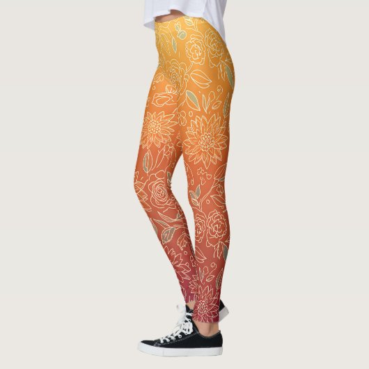 Warm Floral Patterned Legging (Links)