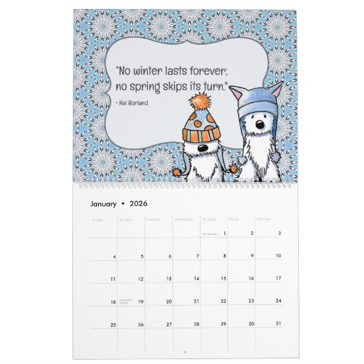 Warm Fuzzies WESTIES Calendar Kalender (Jan 2026)