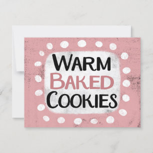 Warm gebakken koekjes Wenskaart Kaart
