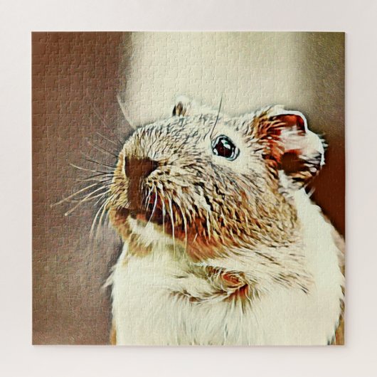 warm gekleurd cavia legpuzzel (Verticaal)