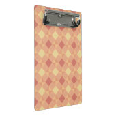 Warm Geometric Diamond Pattern in Peach & Terracot Mini Klembord (Schuin)