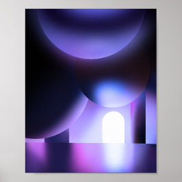 Warm gevoel Abstract Paars Grafisch ontwerp Poster