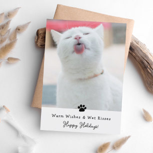 Warm-gewas en nat Kisses-Wenskaart Feestdagen Kaart