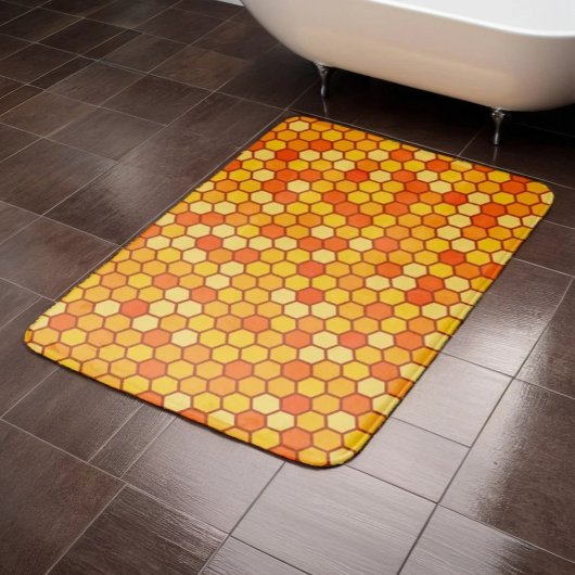 Warm & Gezellig Bee-Inspired Honeycomb Badmat
