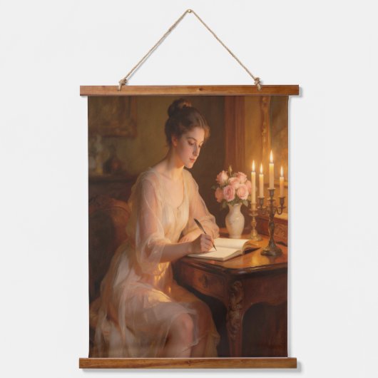 Warm Glow and Ink Hangend Wandkleed (Voorkant)