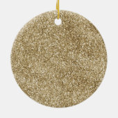 Warm Gold Glam Glitter Glitz Eyelashes Keramisch Ornament (Achterkant)