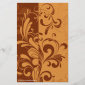 Warm Golden Autumn Swirl Flyer (Achterkant)