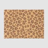 Warm Golden Brown Classic Leopard Print Decoupage Tissuepapier (Voorkant)