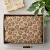 Warm Golden Brown Classic Leopard Print Decoupage Tissuepapier (Geschenk)