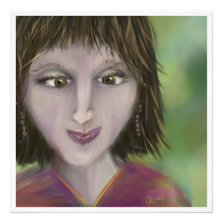 Warm Grace Personality Portrait Feminine Art Foto Afdruk