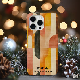 Warm Gradient Abstract Telefoonhoesje – Retro Eleg iPhone 15 Pro Max Hoesje