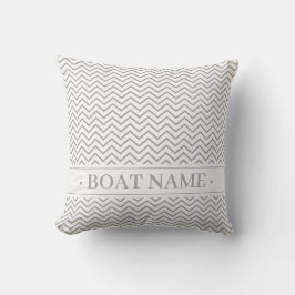Warm Gray Delicate Chevron. Aangepast Zig Zag-patr Buitenkussen