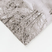 Warm Gray Modern Monogram 4 Foto Collage Weddensch Fleece Deken (Hoek)