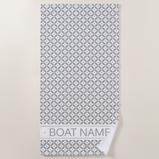 Warm Grey Hamptons Style, speciaal voor het vak Strandlaken (Voorkant)