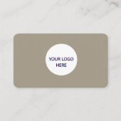 Warm grijs – Volledig Elegant Design Visitekaartje (Voorkant)