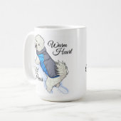 Warm Heart Snow Bichon Mug (Devant gauche)