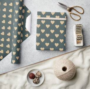Warm Herfst esthetisch patroon, herfstgezellige vi Cadeaupapier