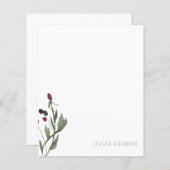 Warm Herfst Foliage & Berry Personalized Stationer (Voorkant / Achterkant)