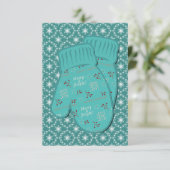 Warm Holiday Kerstmis Mittens (Staand voorkant)