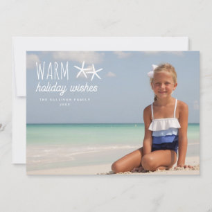 Warm Holiday Wishes Vrijdag Fotogroet Feestdagenkaart