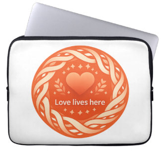 Warm Home Liefde Design Laptop Sleeve