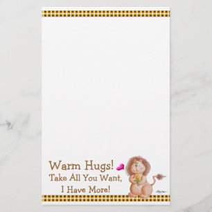 Warm Hugs. Briefpapier