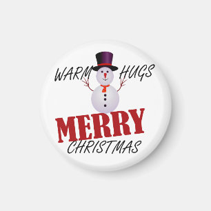 Warm Hugs Merry Kerstmis Magneet
