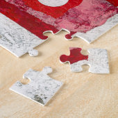 Warm in hier puzzel - Abstracte kunst (Zijkant)