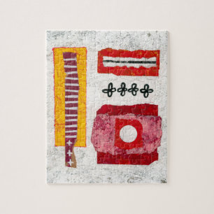 Warm in hier puzzel - Abstracte kunst