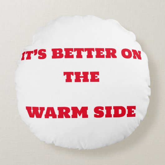 Warm kant rond kussen (Voorkant)
