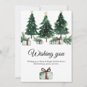 Warm kerstfeest kaart (Voorkant)