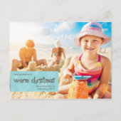 Warm kerstfotofeestdag Briefkaart (Voorkant)