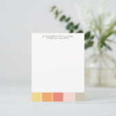 Warm kleurenblokken Aangepaste vlam Dank u opmerki Kaart (Staand voorkant)