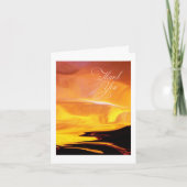 Warm Kleurrijk Abstract ontwerp Bedankkaart (Voorkant)