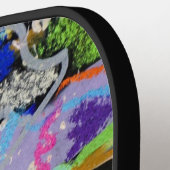 Warm Layers by Lydia's Art Sangria Pickleball Paddle (Links Detail)