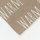 "Warm & Loved" Fleece Blanket Deken (Hoek)