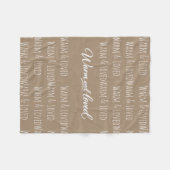 "Warm & Loved" fleece deken (Voorkant (Horizontaal))